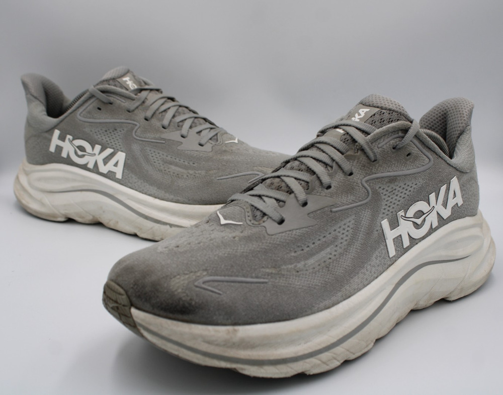 Size 10 2E - НОКА Clifton 10 Wide 'Stellar Grey - 162032-STLLR
